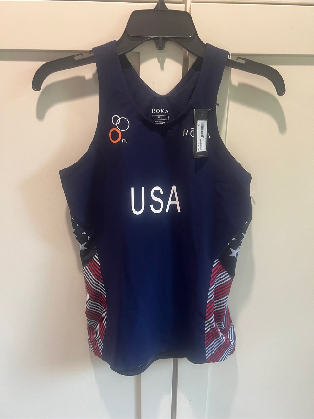 NWT ROKA Team USA ITU Triathlon Sleeveless Tank Top - Women's Large
